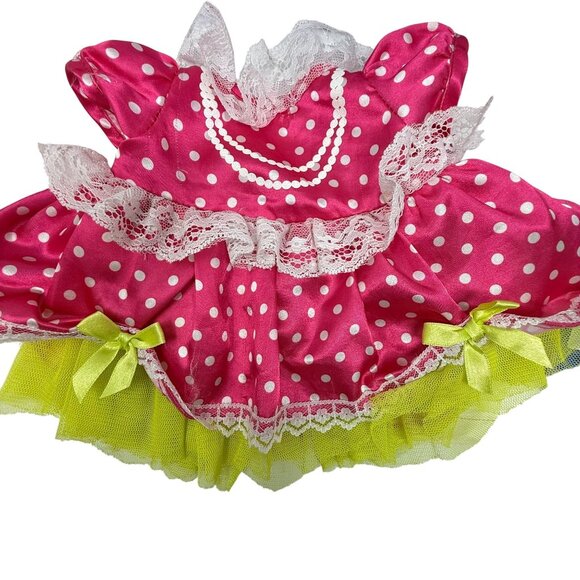 Build-A-Bear BAB Shirt Dress Lot Lalaloopsy Sequin Rainbow Stripe Hood BB jersey - Picture 3 of 10